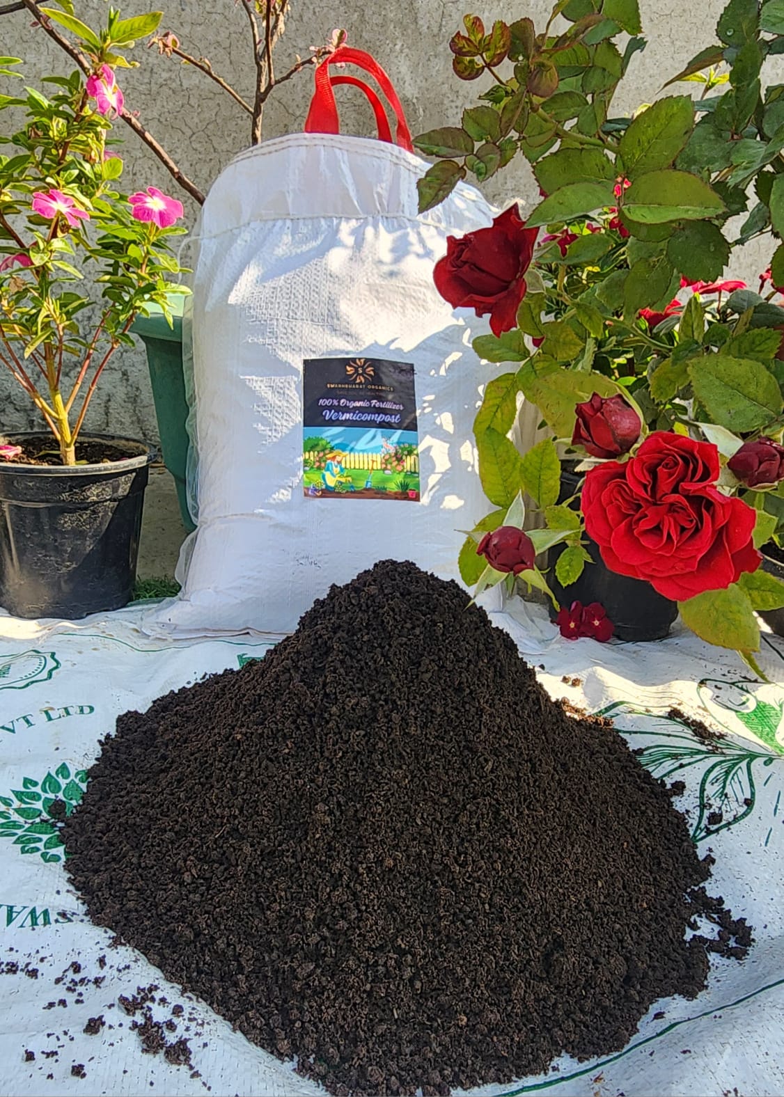 SwarnBharat Organics - Vermicompost For Plants 5Kg - Organic Fertilizer & Manure
