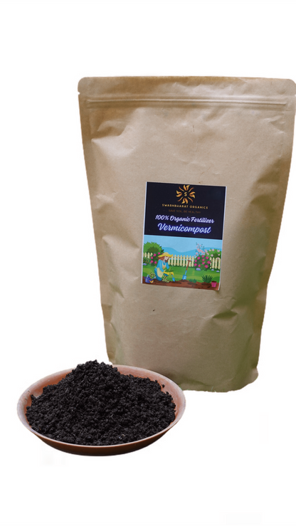 SwarnBharat Organics - Vermicompost For Plants 2Kg - Organic Fertilizer & Manure