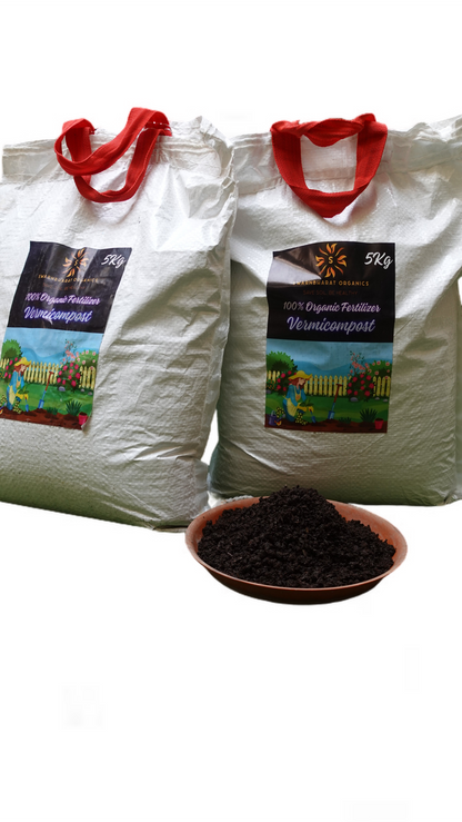 SwarnBharat Organics - Vermicompost For Plants 5Kg - Organic Fertilizer & Manure