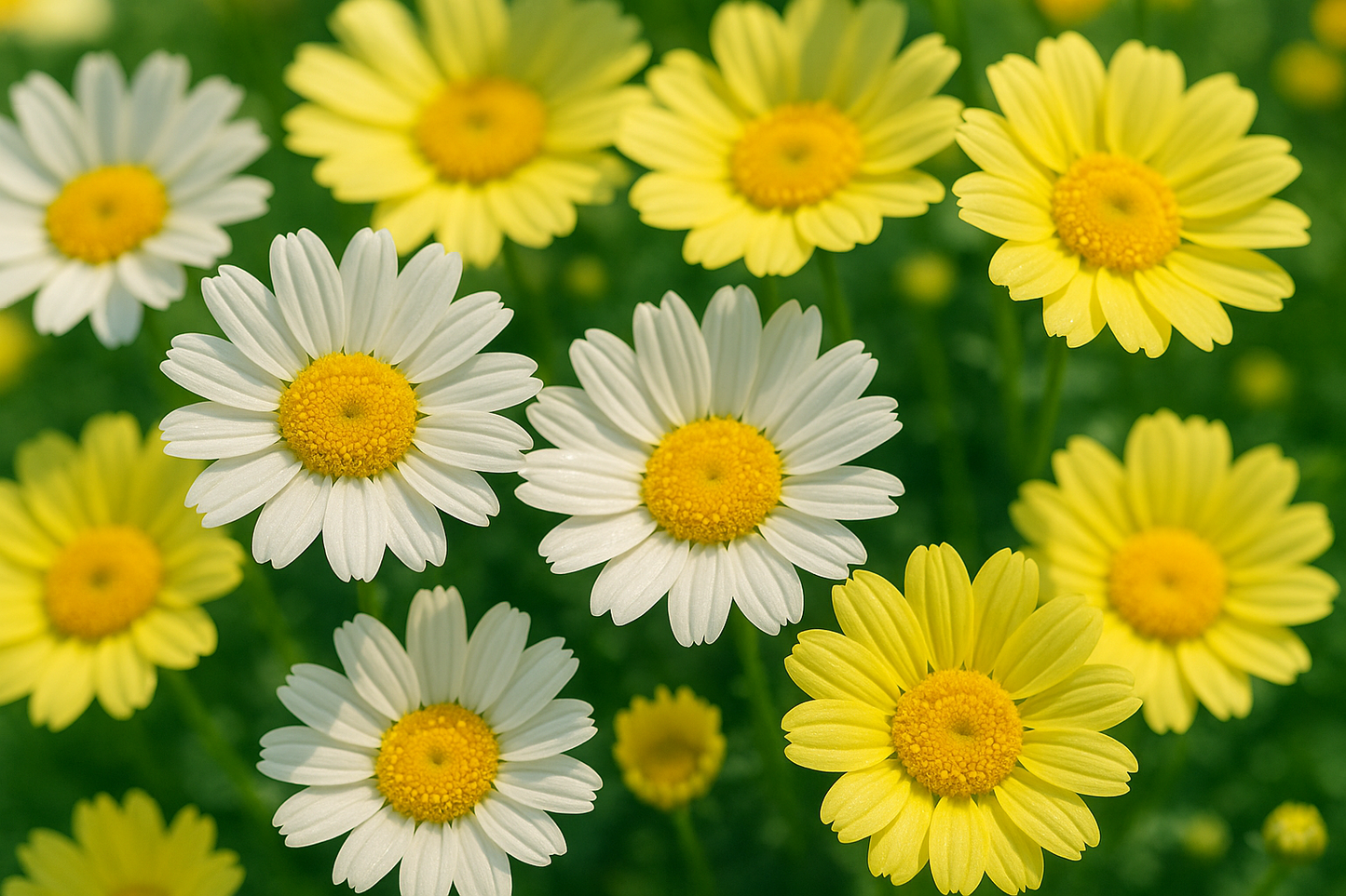 Beautiful mixed white and yellow color daisy 
