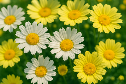 Beautiful mixed white and yellow color daisy 
